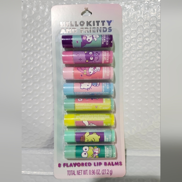 Hello Kitty Other - Hello Kitty and Friends Flavored Lip Balms - 8 Count